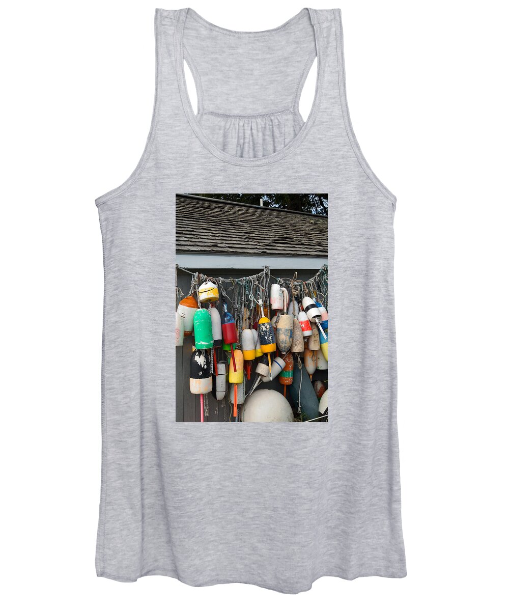 Lawrence Women's Tank Top featuring the photograph Buoys by Lawrence Boothby