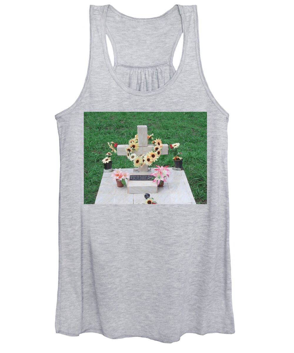 Cemetery Women's Tank Top featuring the photograph Cemetery #1 by Mariel Mcmeeking