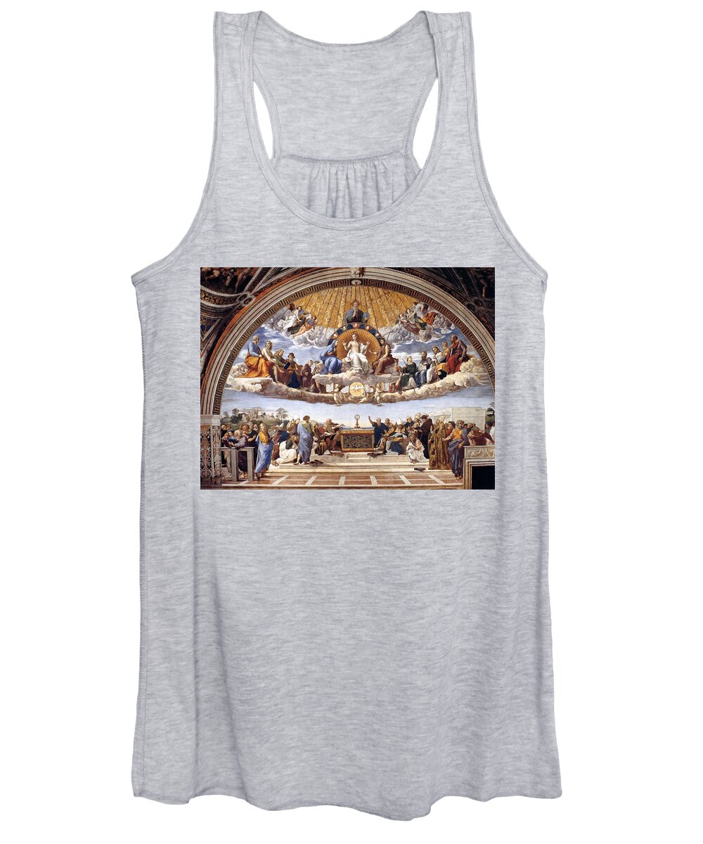 Vatican Women's Tank Top featuring the painting Disputation Of The Eucharist by Troy Caperton