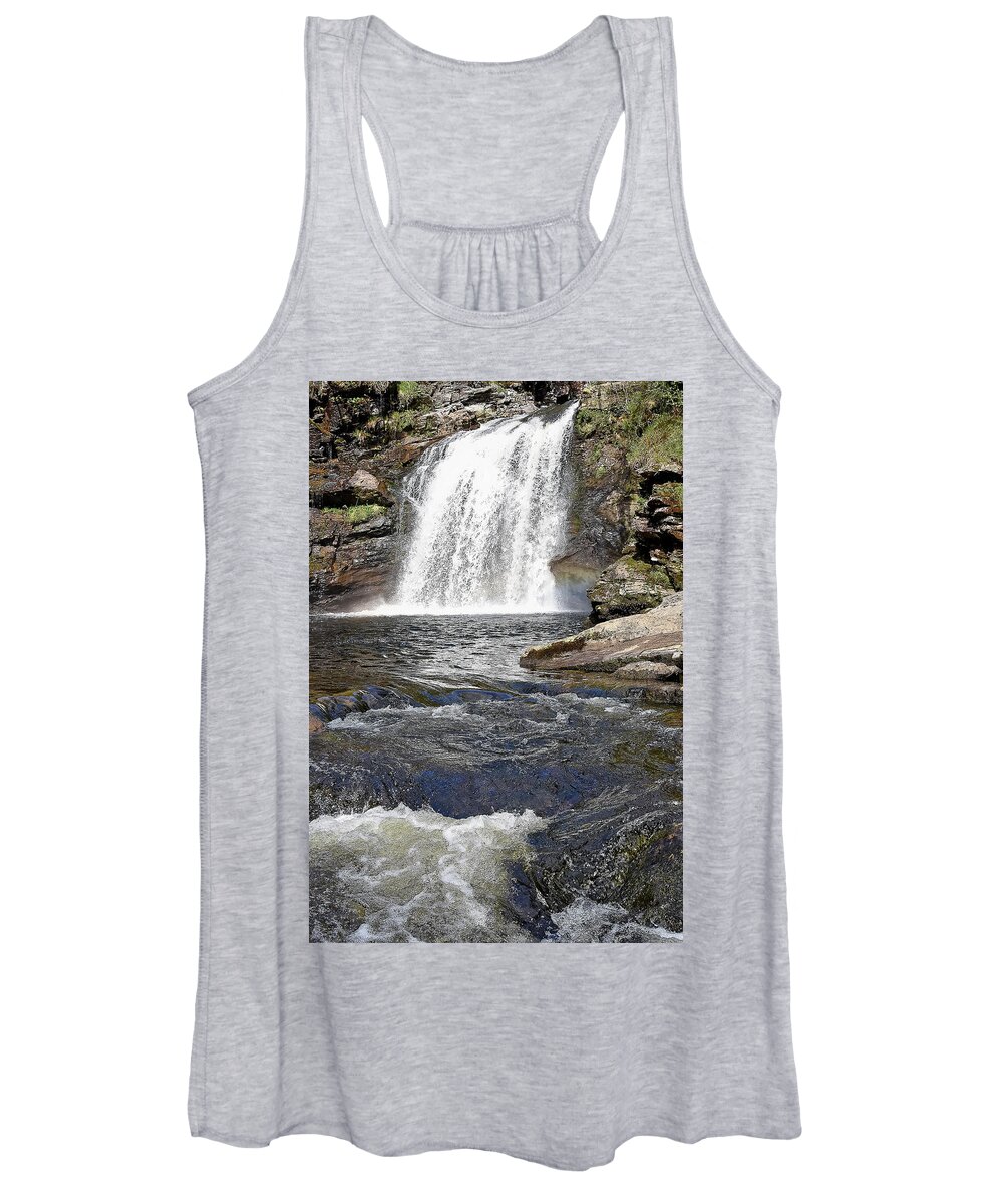 Waterfall Women's Tank Top featuring the photograph Falls of Falloch #1 by Kuni Photography