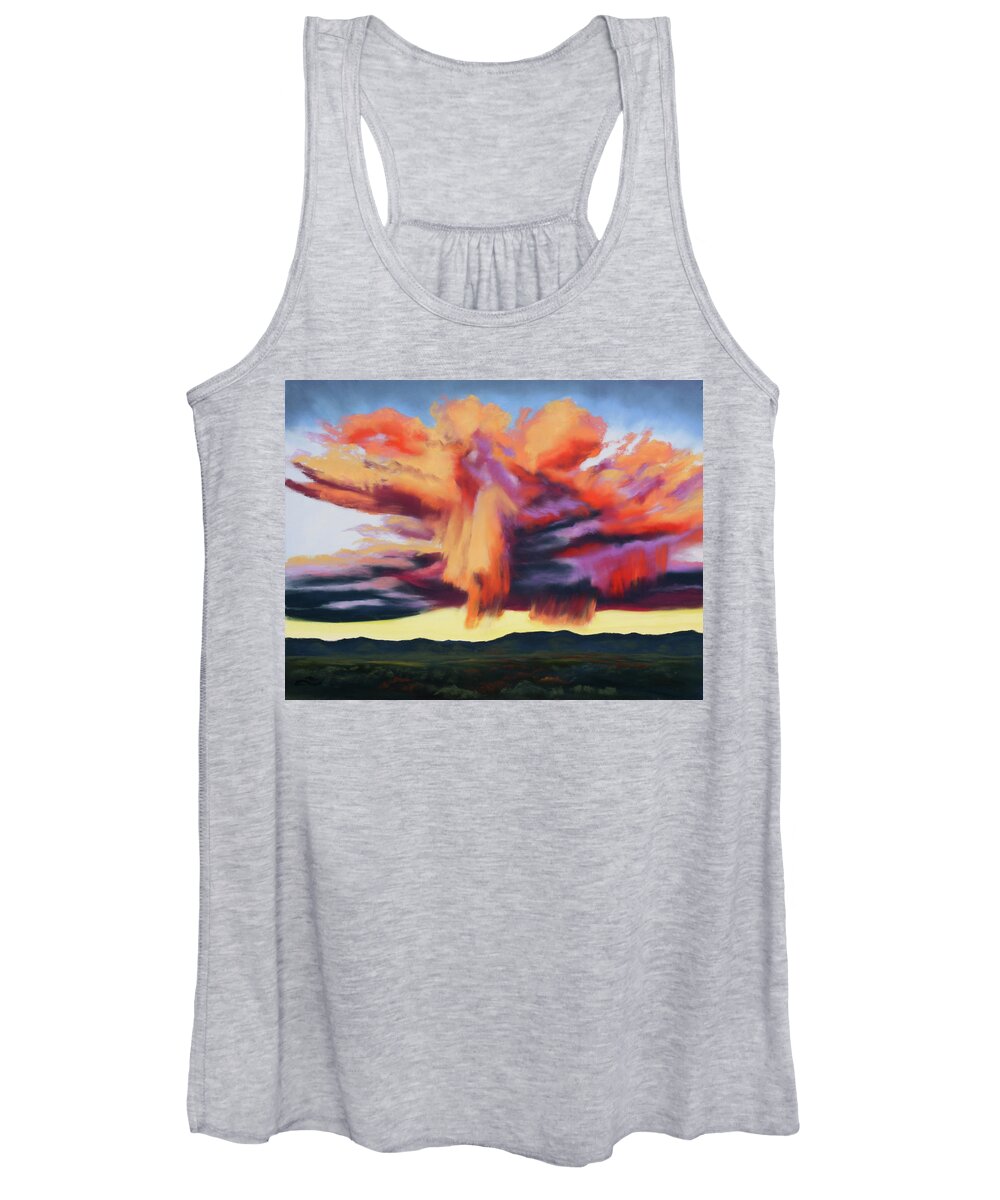 Stormy Sunset Women's Tank Top featuring the painting Heavenly Grace by Sandi Snead