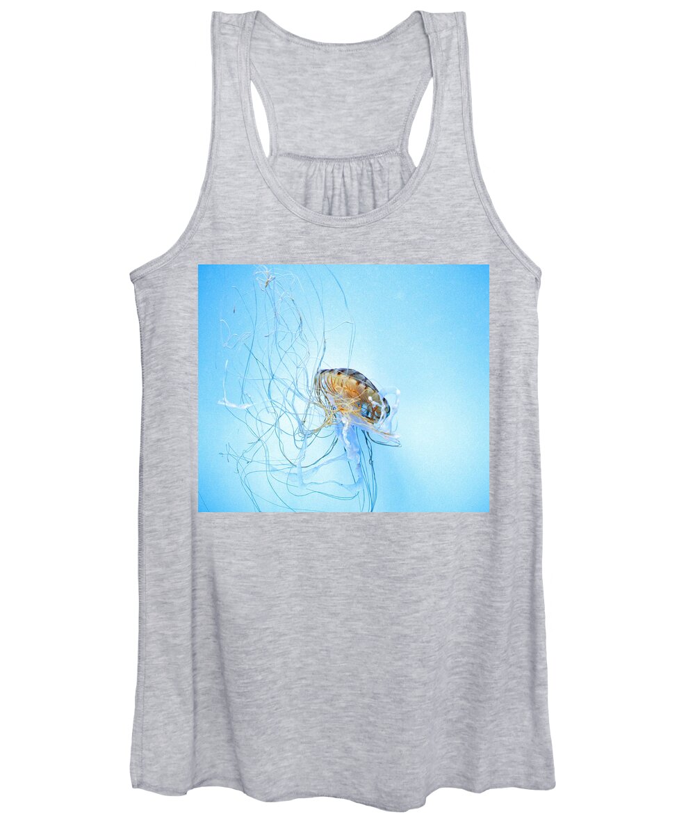 Pacific Sea Nettle Women's Tank Top featuring the photograph Jellyfish #1 by Marianna Mills