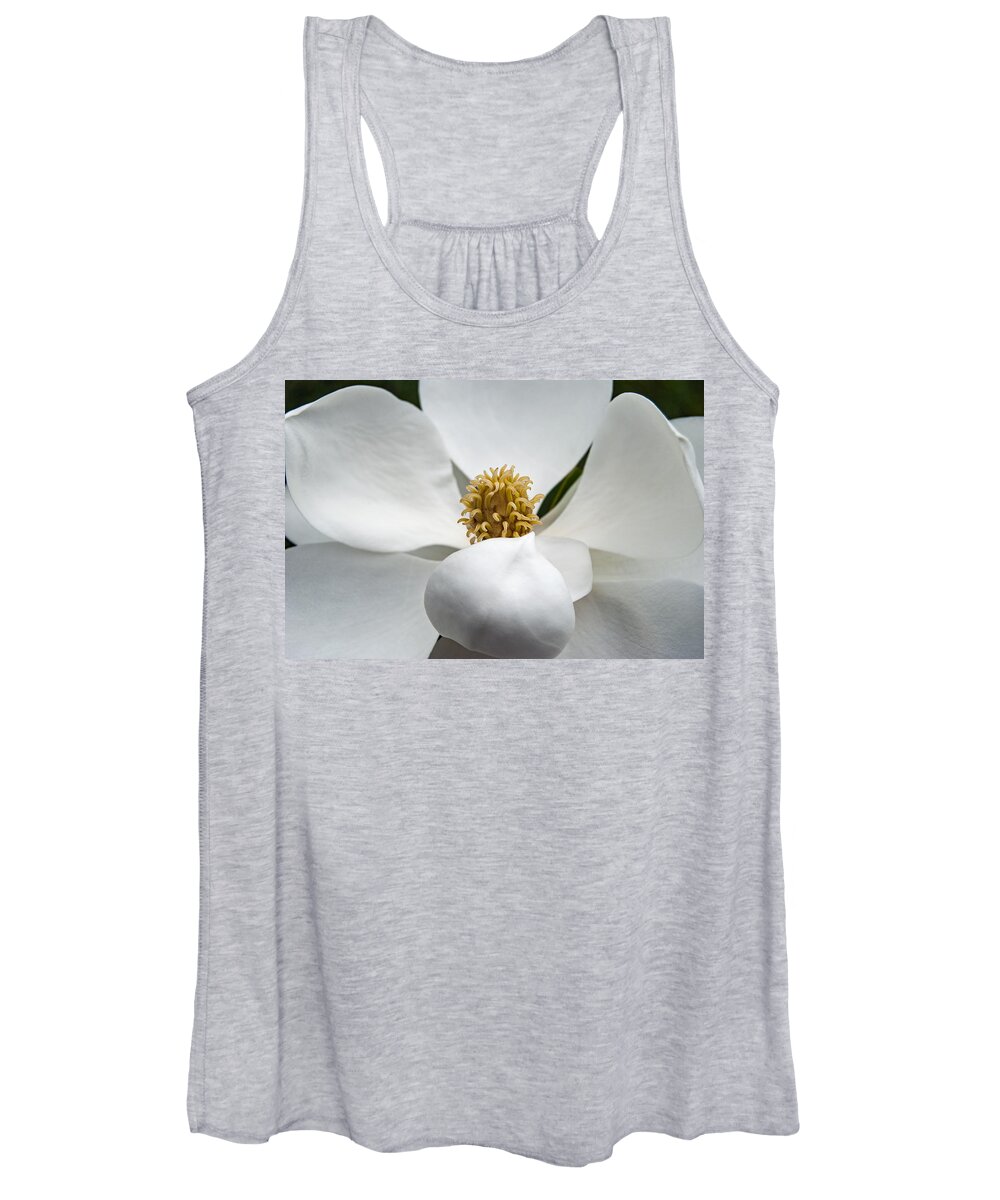 Magnolia Women's Tank Top featuring the photograph Magnolia Flower #2 by Nathan Little