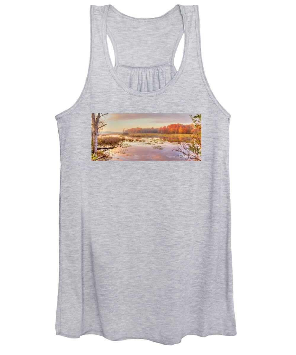 Creek Women's Tank Top featuring the photograph Misty Morning II by Rod Best