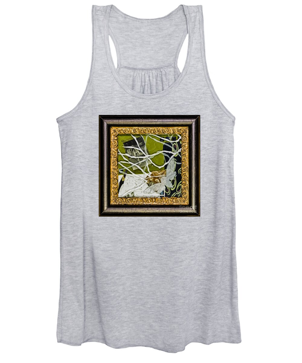 Red Women's Tank Top featuring the glass art Remembrance I by Alone Larsen