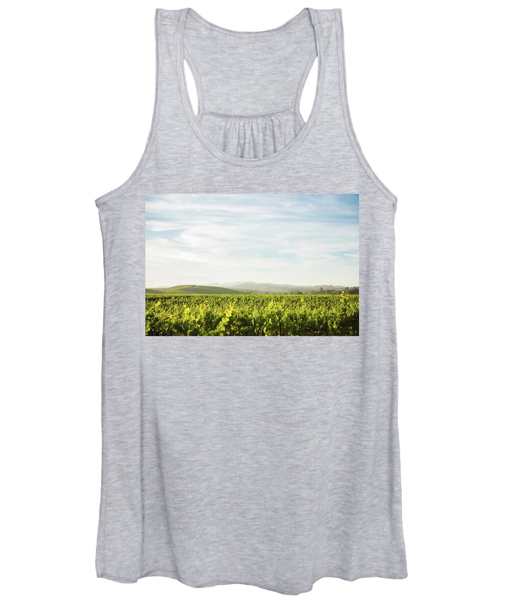 Napa Valley Women's Tank Top featuring the photograph Napa Valley Vineyards #2 by Aileen Savage