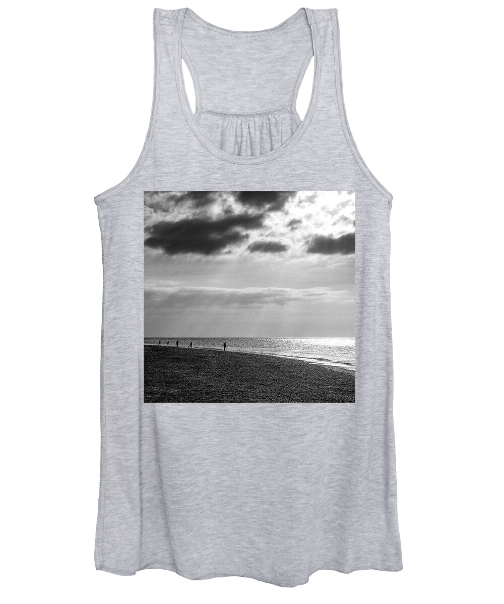 Landscapelovers Women's Tank Top featuring the photograph Old Hunstanton Beach, Norfolk #1 by John Edwards