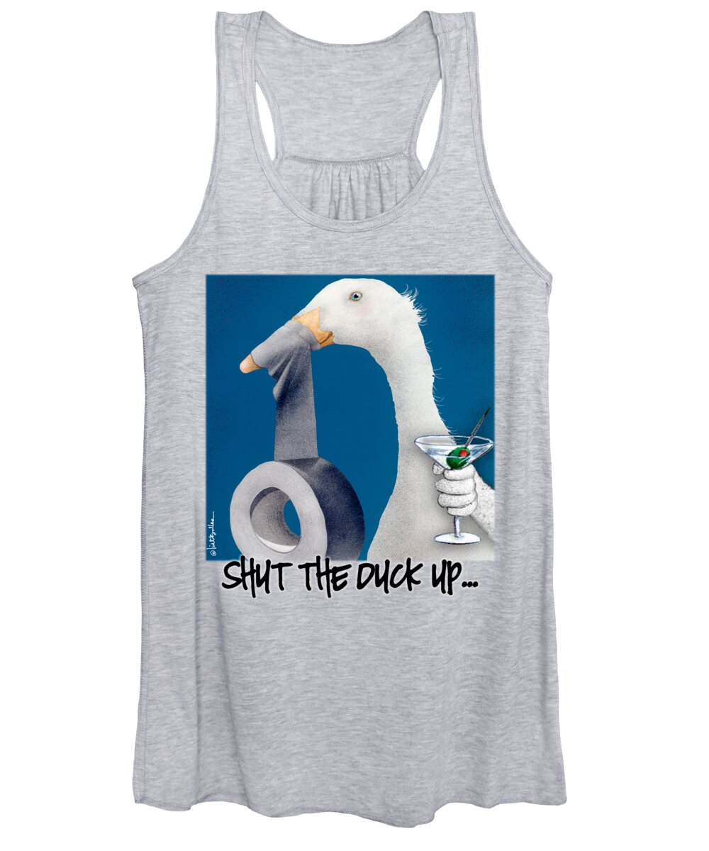 Will Bullas Women's Tank Top featuring the painting Shut The Duck Up... #3 by Will Bullas