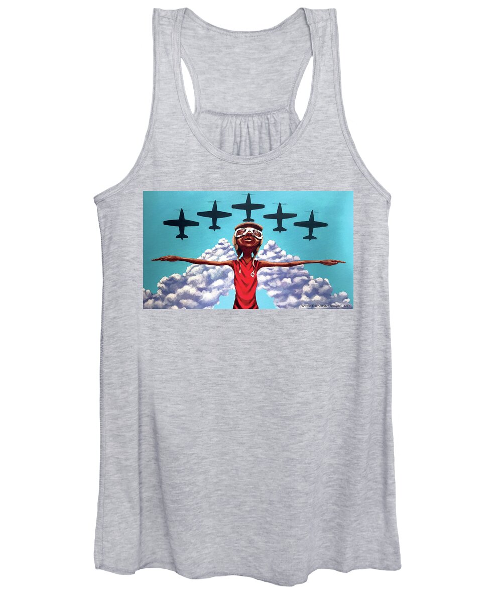 Spread Women's Tank Top featuring the painting Spread your wings #2 by Jerome White