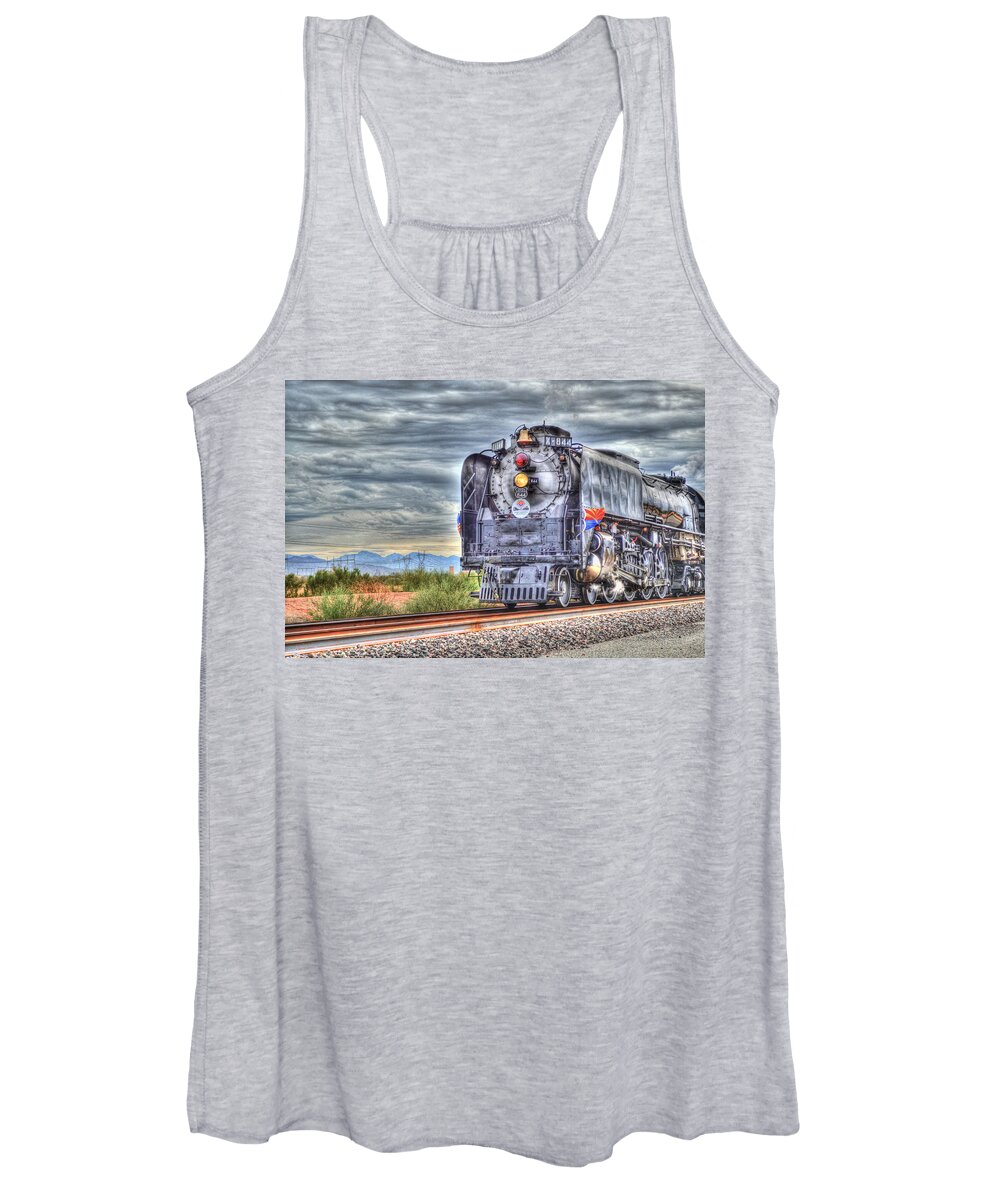 Fine Art Photography Women's Tank Top featuring the photograph Steam Train No 844 #1 by Donna Greene