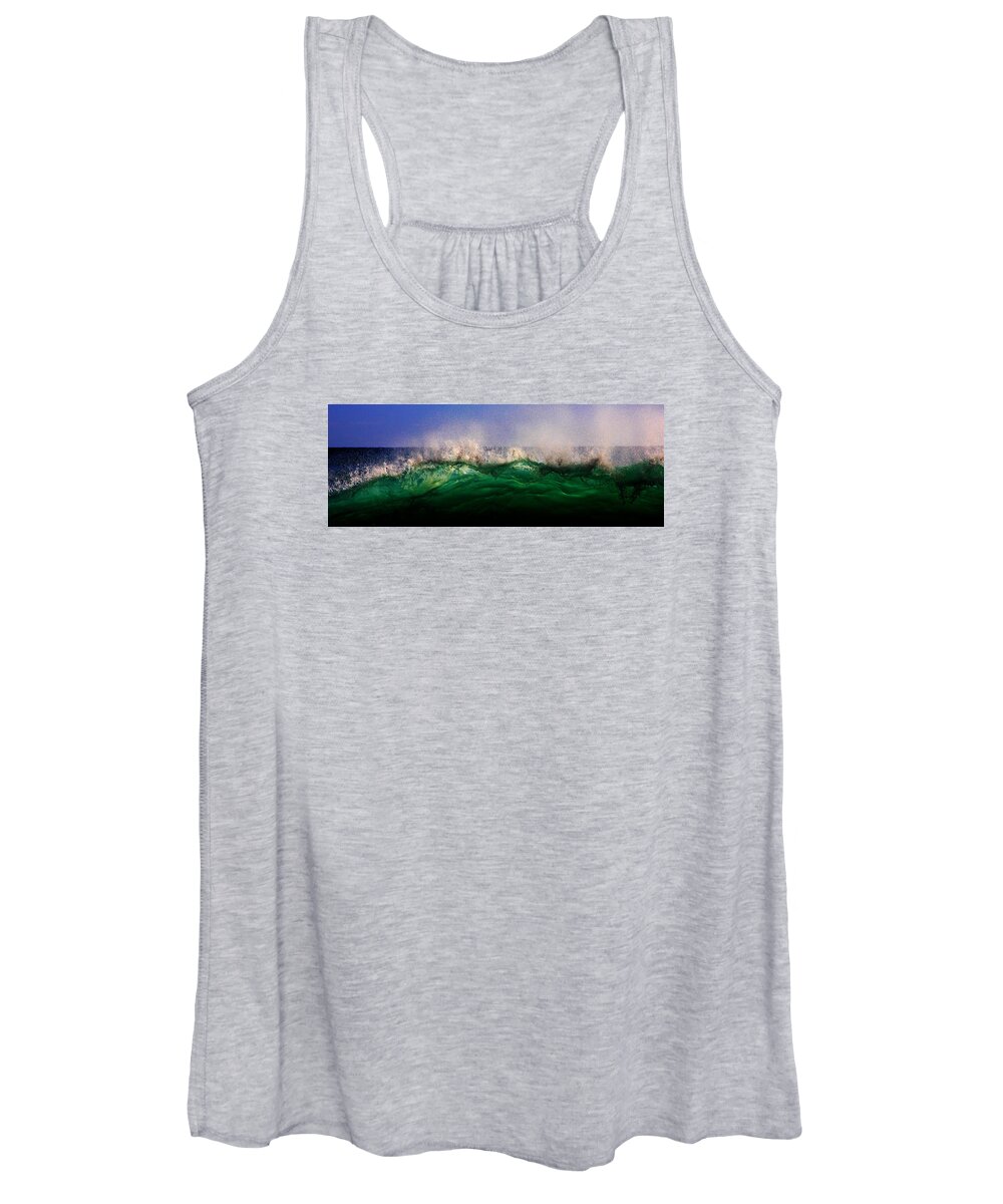 Waves Women's Tank Top featuring the digital art Wave Crest #2 by Julian Perry