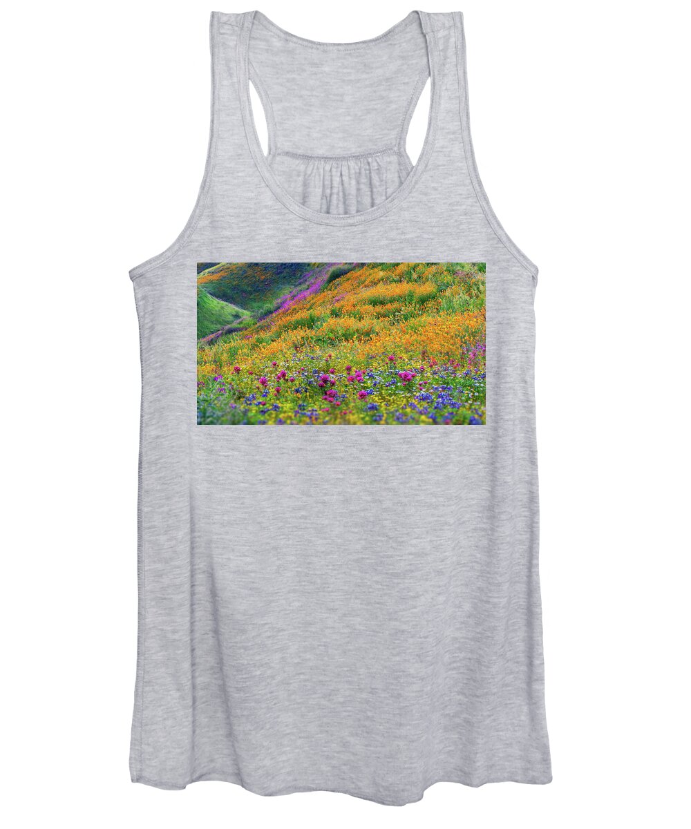 Blue Women's Tank Top featuring the photograph Wildflowers #1 by Russ Harris