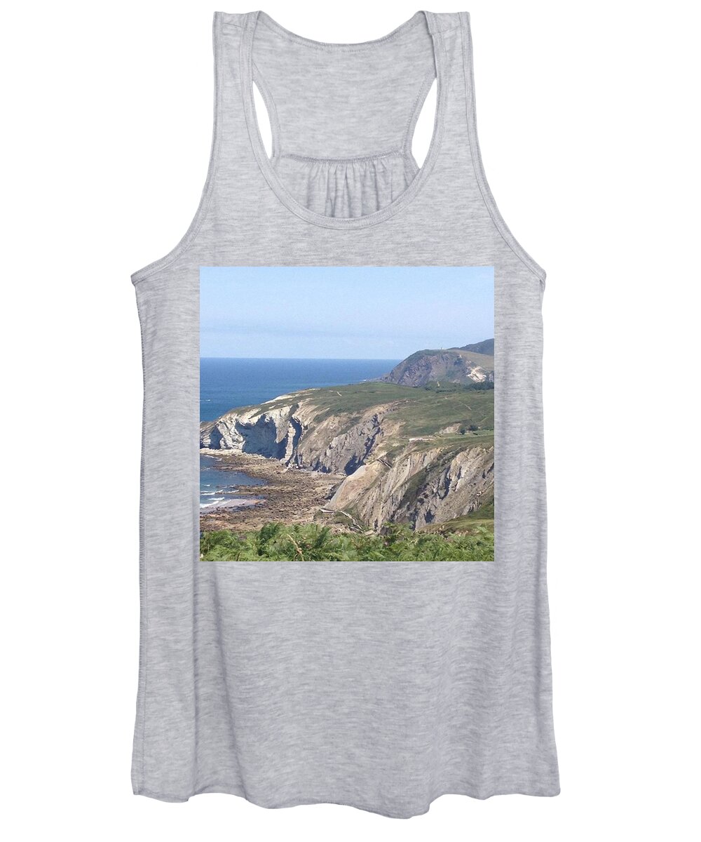 Surf Women's Tank Top featuring the photograph 15km Hike In The Middle Of The Day In by Charlotte Cooper
