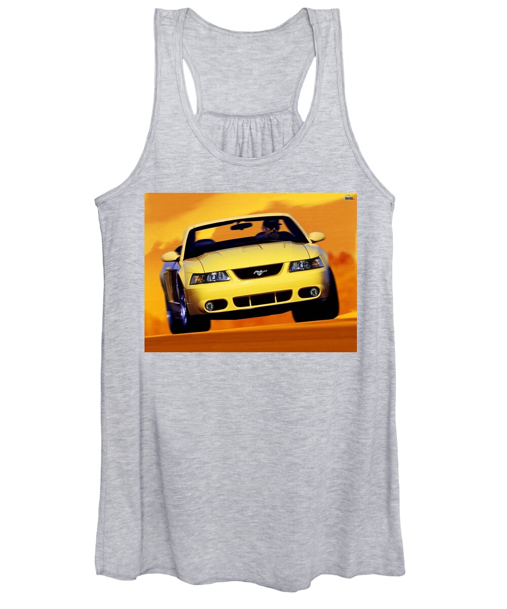 Ford Mustang Women's Tank Top featuring the digital art Ford Mustang #16 by Super Lovely