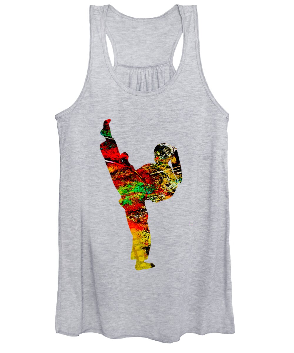 Martial Arts Women's Tank Top featuring the mixed media Martial Arts Collection #18 by Marvin Blaine