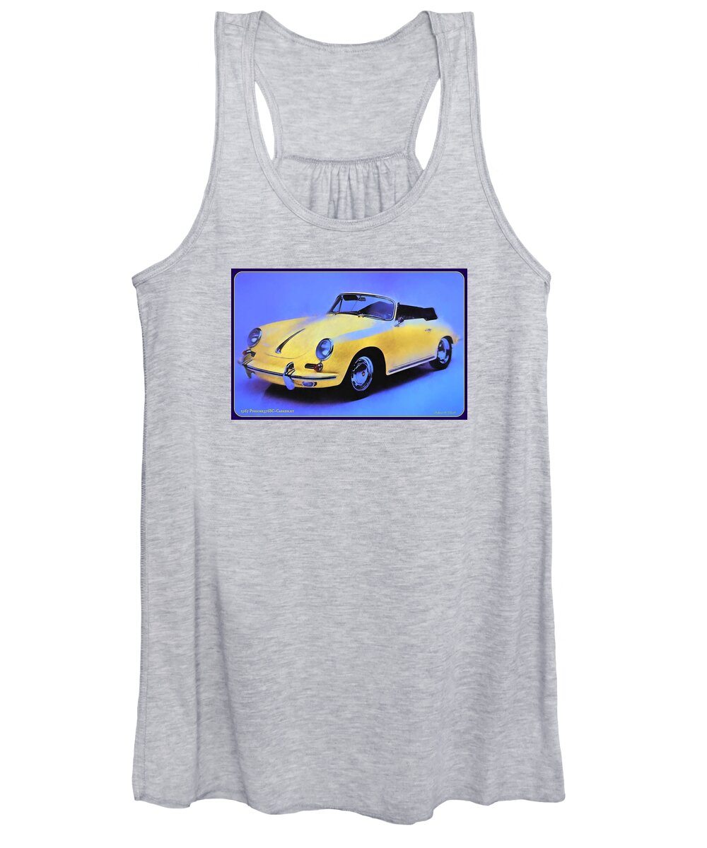 Car Women's Tank Top featuring the photograph 1965 Porsche 356SC - Cabriolet by Barbara Zahno