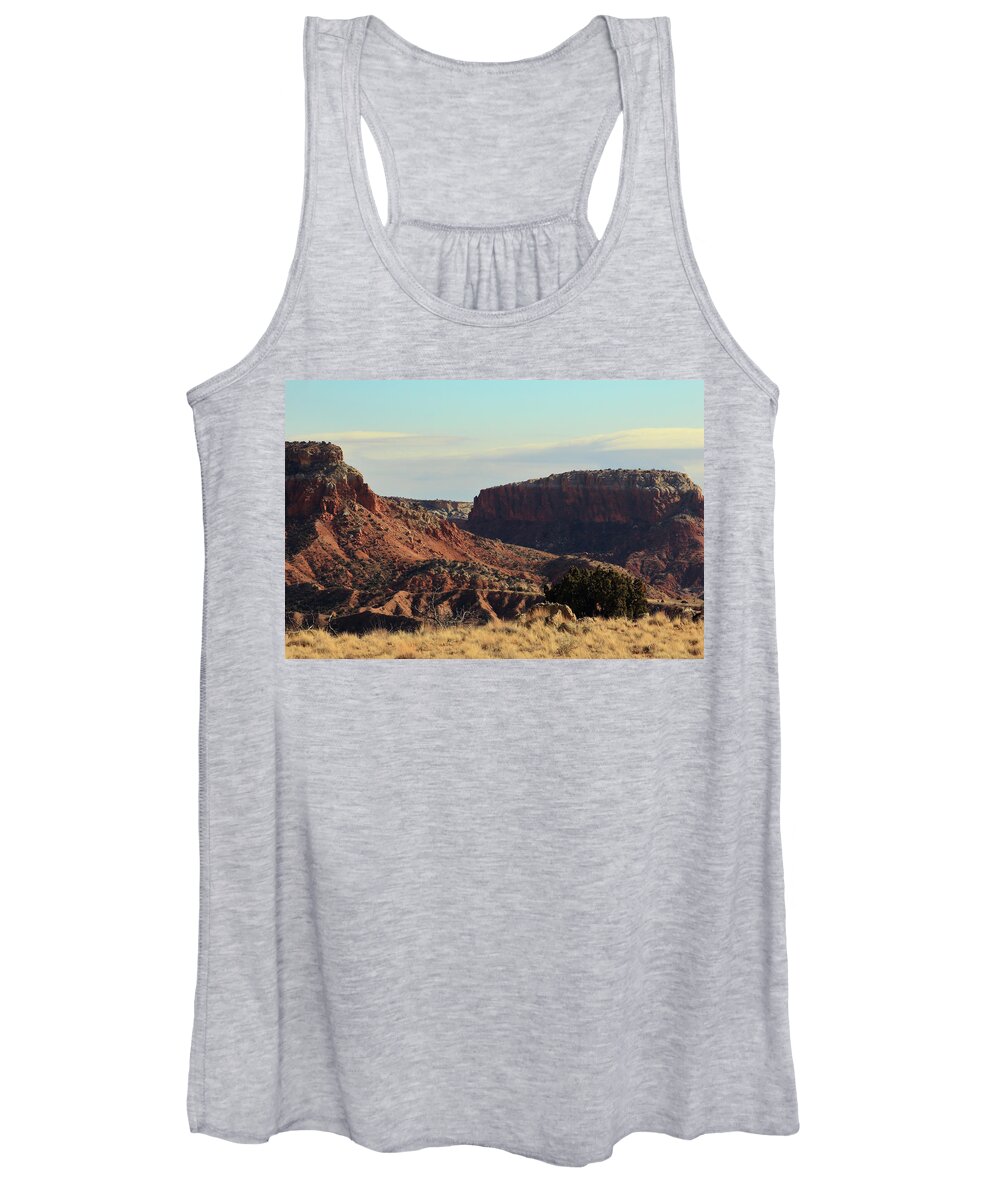 Ghost Ranch Women's Tank Top featuring the photograph Ghost Ranch #2 by David Diaz