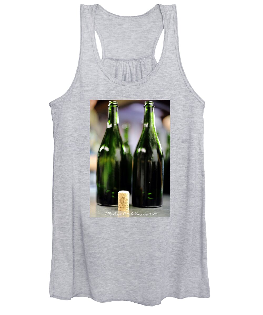 Henke Winery Sparkling Champagne Women's Tank Top featuring the photograph Henke Winery Sparkling Champagne #2 by PJQandFriends Photography