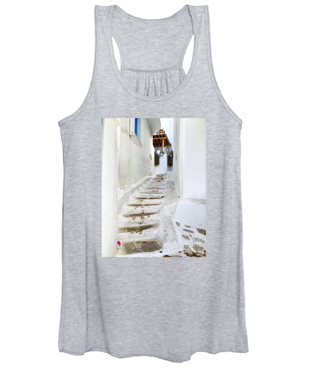 Mykonos Women's Tank Top featuring the photograph Mykonos #2 by HD Connelly