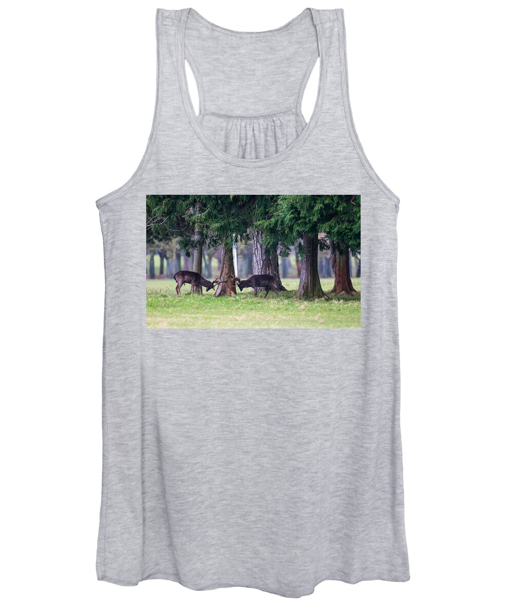 Deer Women's Tank Top featuring the photograph Deer #28 by Jackie Russo
