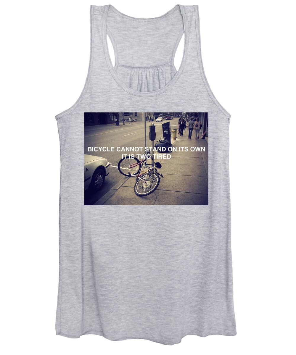 Bicycle Women's Tank Top featuring the photograph Bicycle #3 by Mariel Mcmeeking