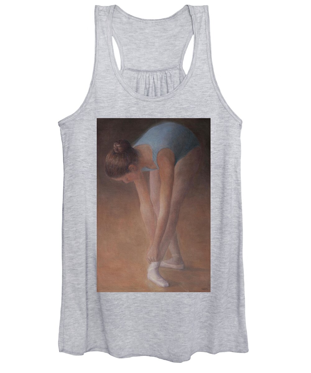 Ballet Women's Tank Top featuring the painting Preparation #3 by Masami Iida