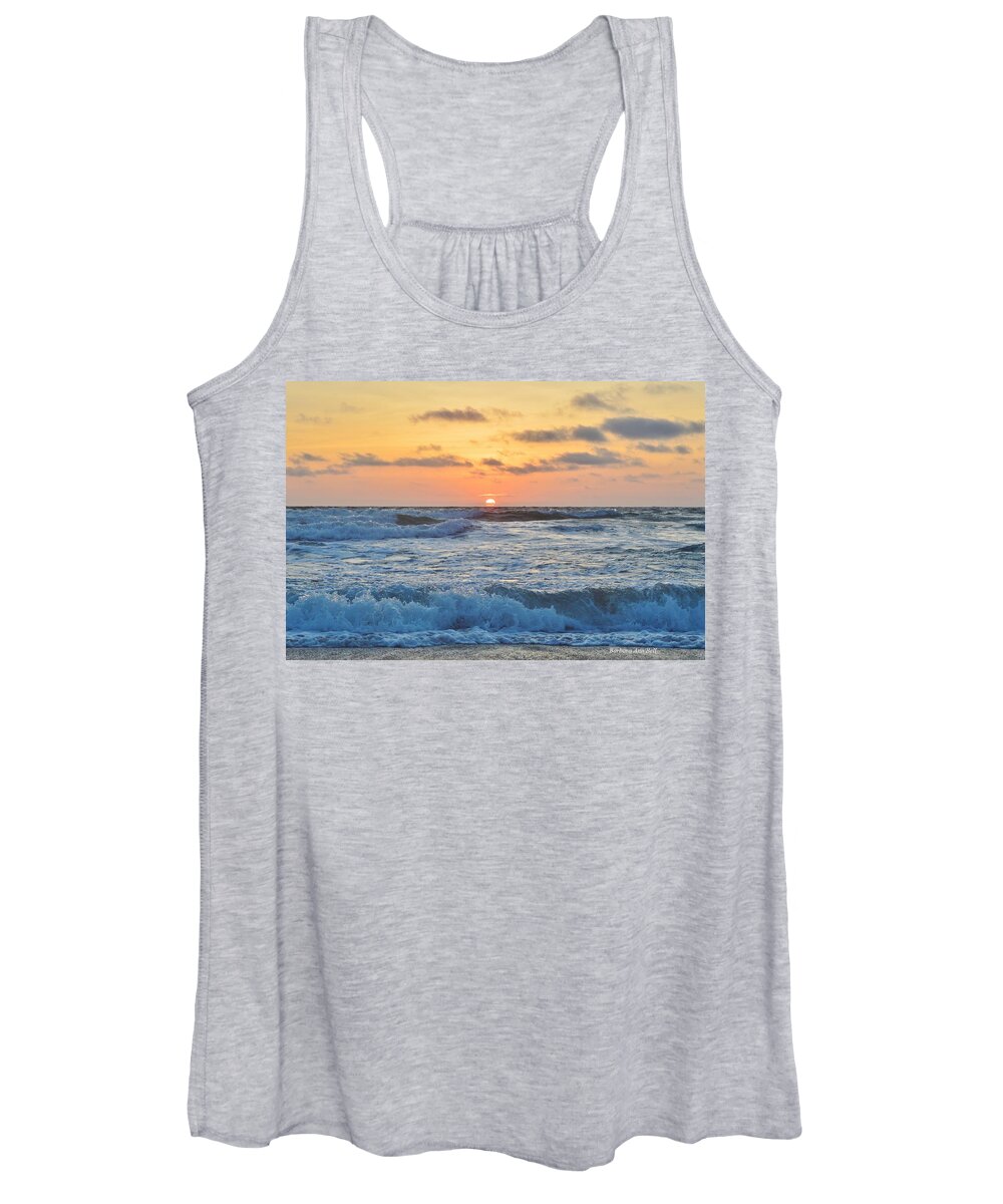 Sunrise Women's Tank Top featuring the photograph 6/26 OBX Sunrise by Barbara Ann Bell