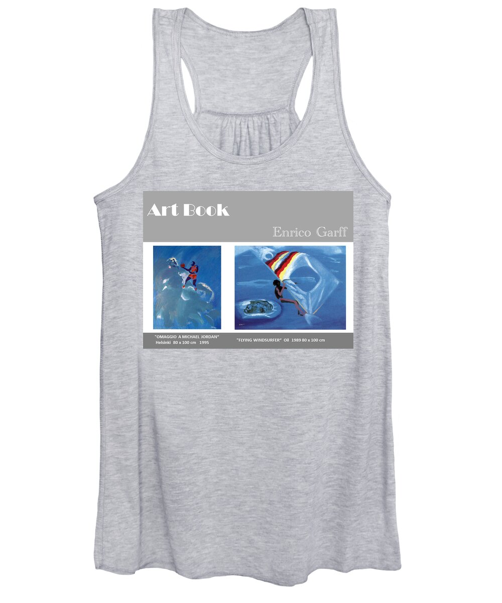 Basketball Women's Tank Top featuring the painting Art Book by Enrico Garff