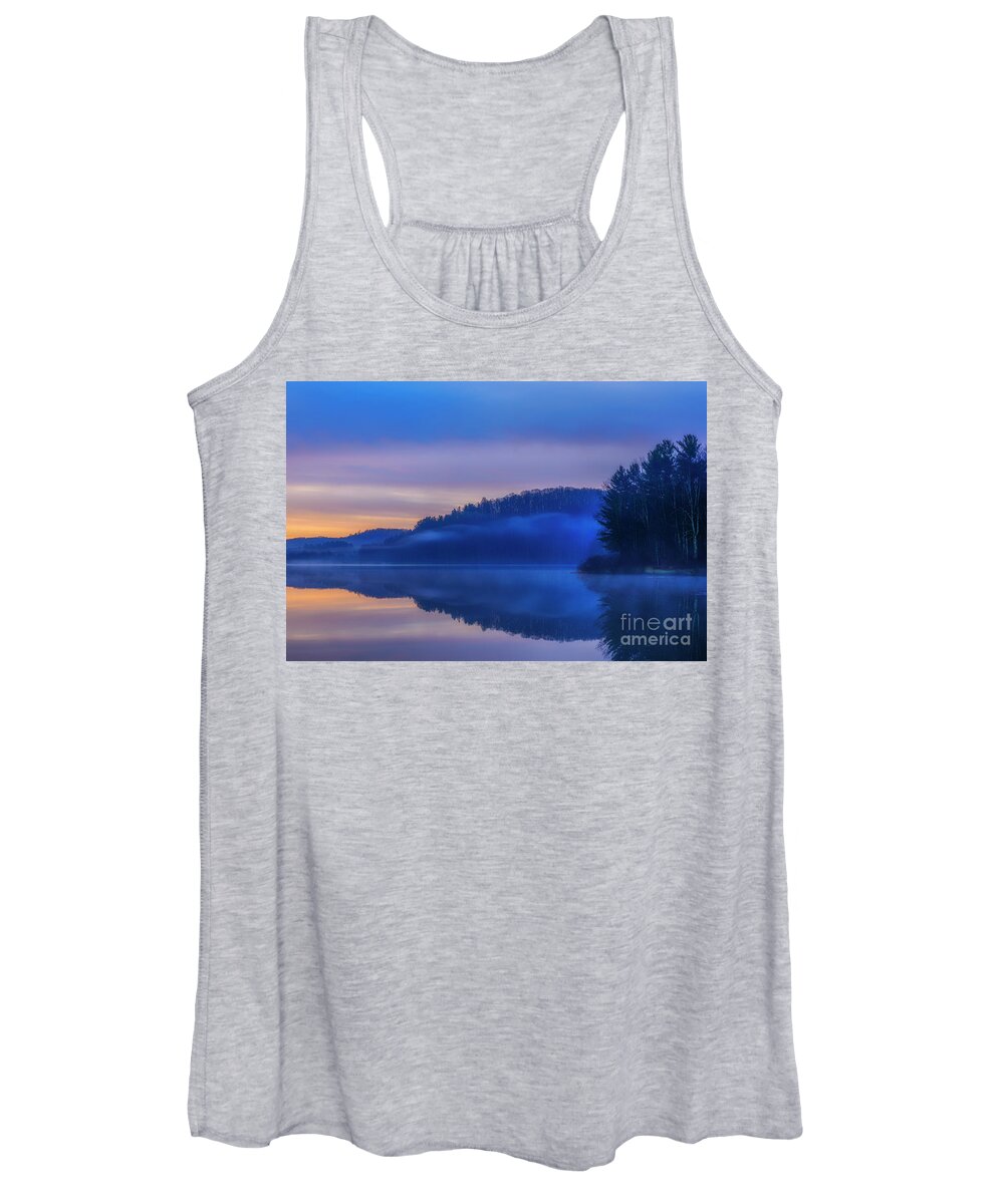 Lake Women's Tank Top featuring the photograph Winter Dawn #13 by Thomas R Fletcher
