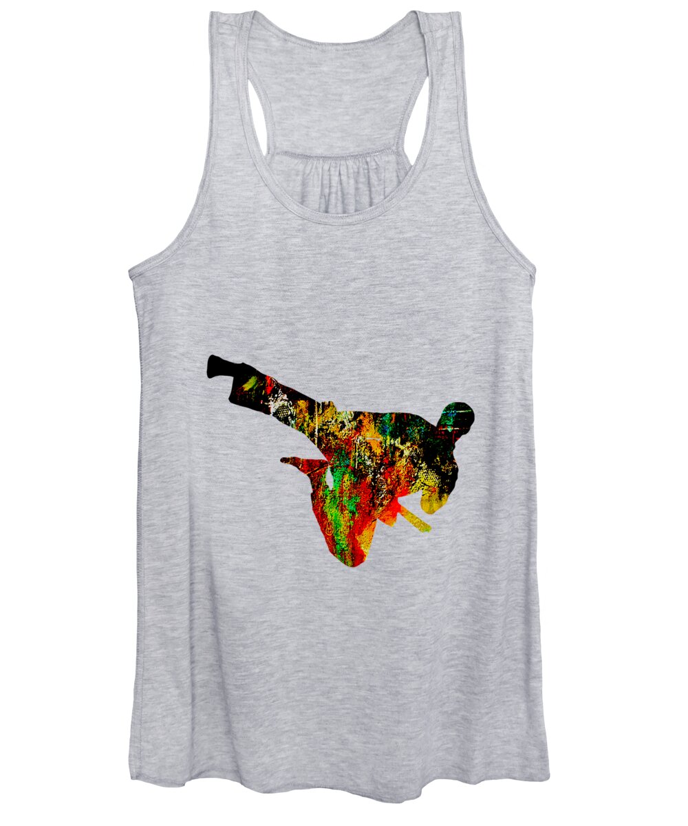 Martial Arts Women's Tank Top featuring the mixed media Martial Arts Collection #8 by Marvin Blaine