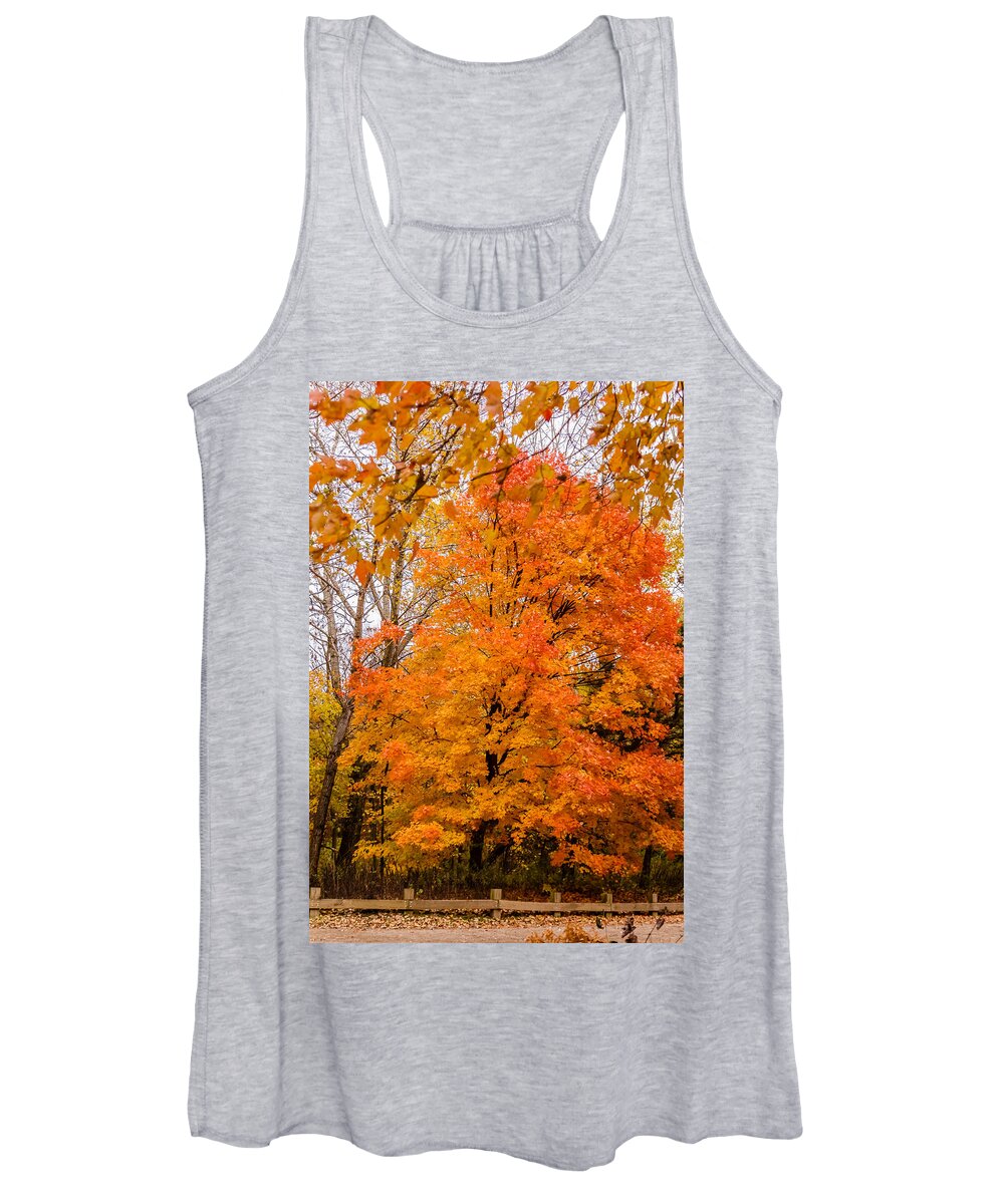 Autumn Women's Tank Top featuring the photograph Fall foliage #9 by SAURAVphoto Online Store