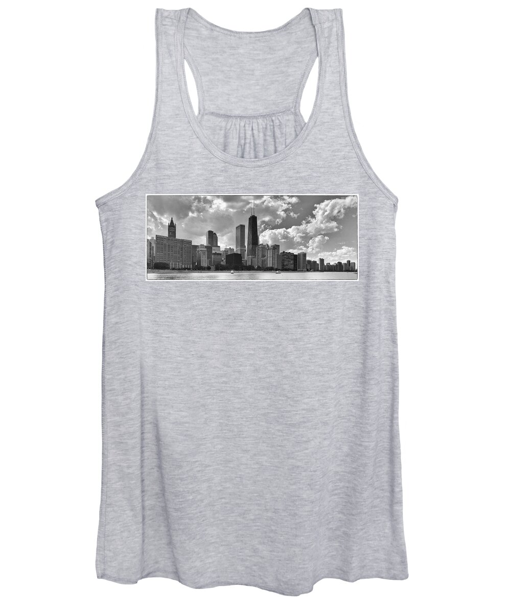 Chicago Women's Tank Top featuring the photograph A Chicago Skyline by John Roach