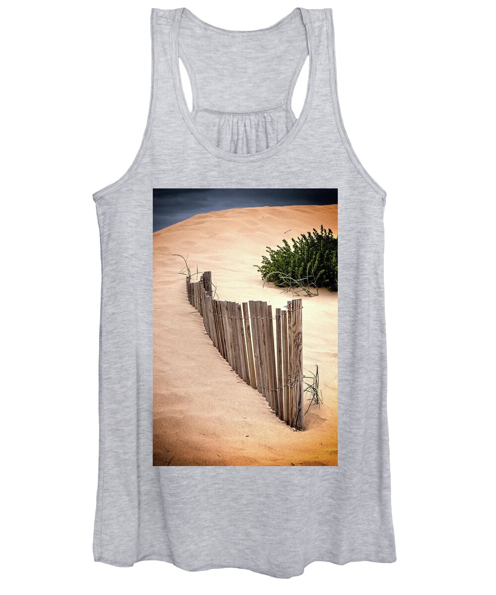Sand Women's Tank Top featuring the photograph A Matter Of Time by Jeff Townsend