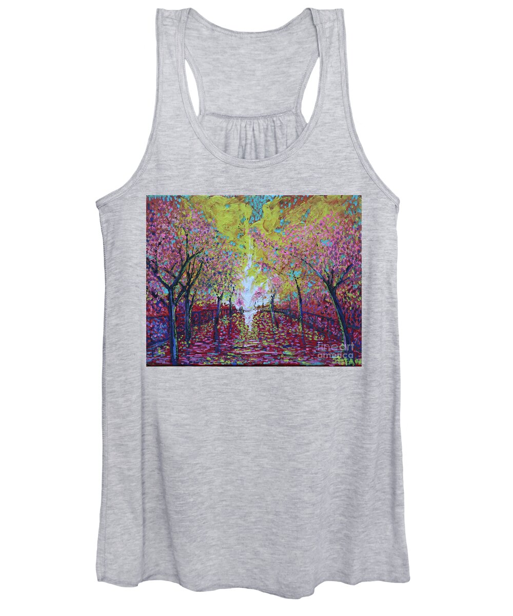 Impressionism Women's Tank Top featuring the painting A Path To Dreams by Stefan Duncan