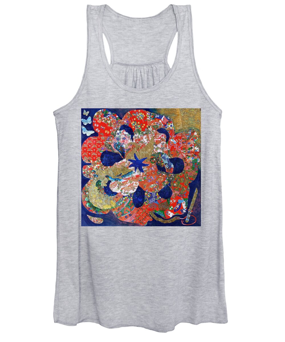 Poppy Women's Tank Top featuring the painting A Type of Opioid Crisis by Corey Habbas