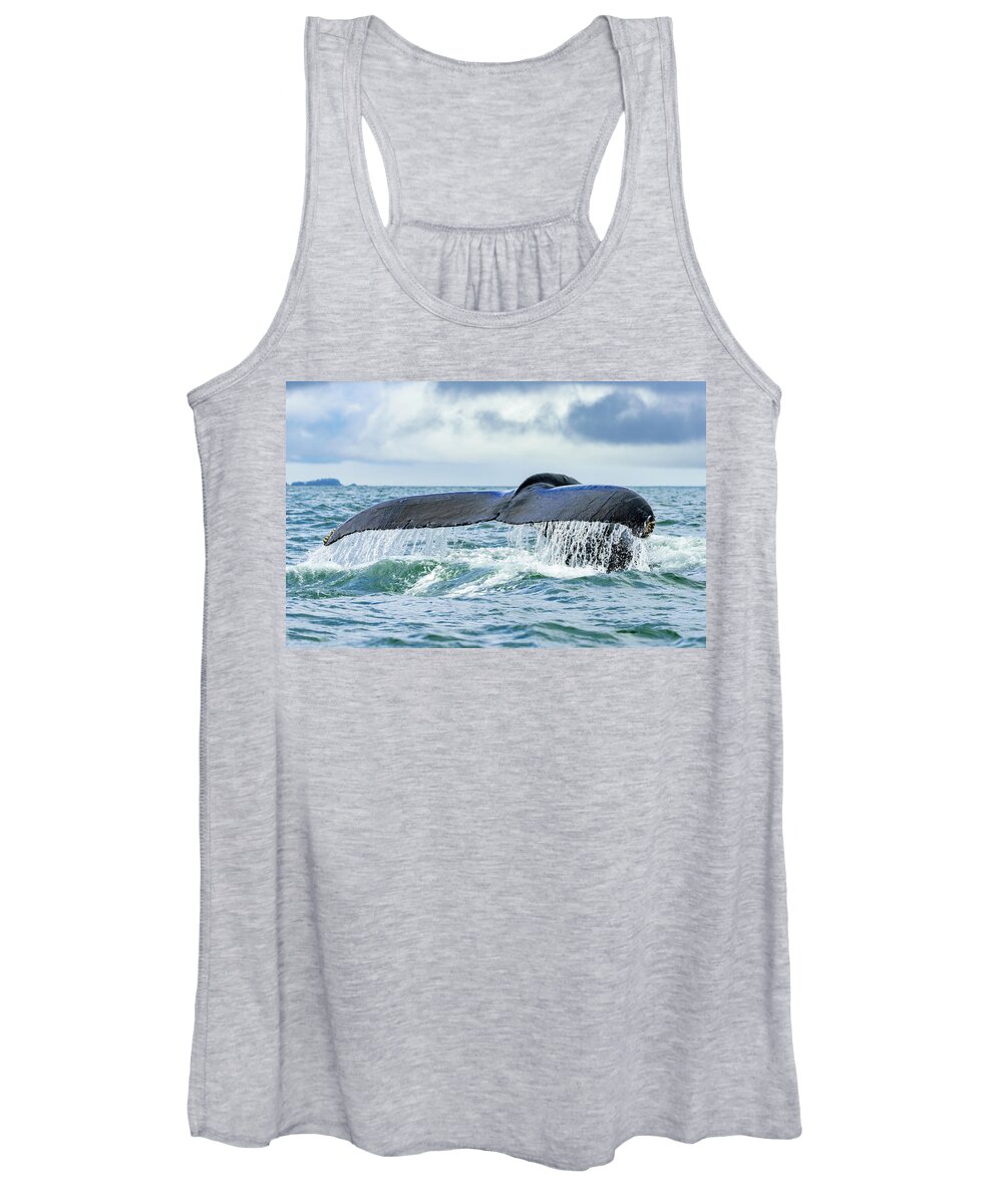 Alaska Women's Tank Top featuring the photograph A Whale's Tail by Roberta Kayne