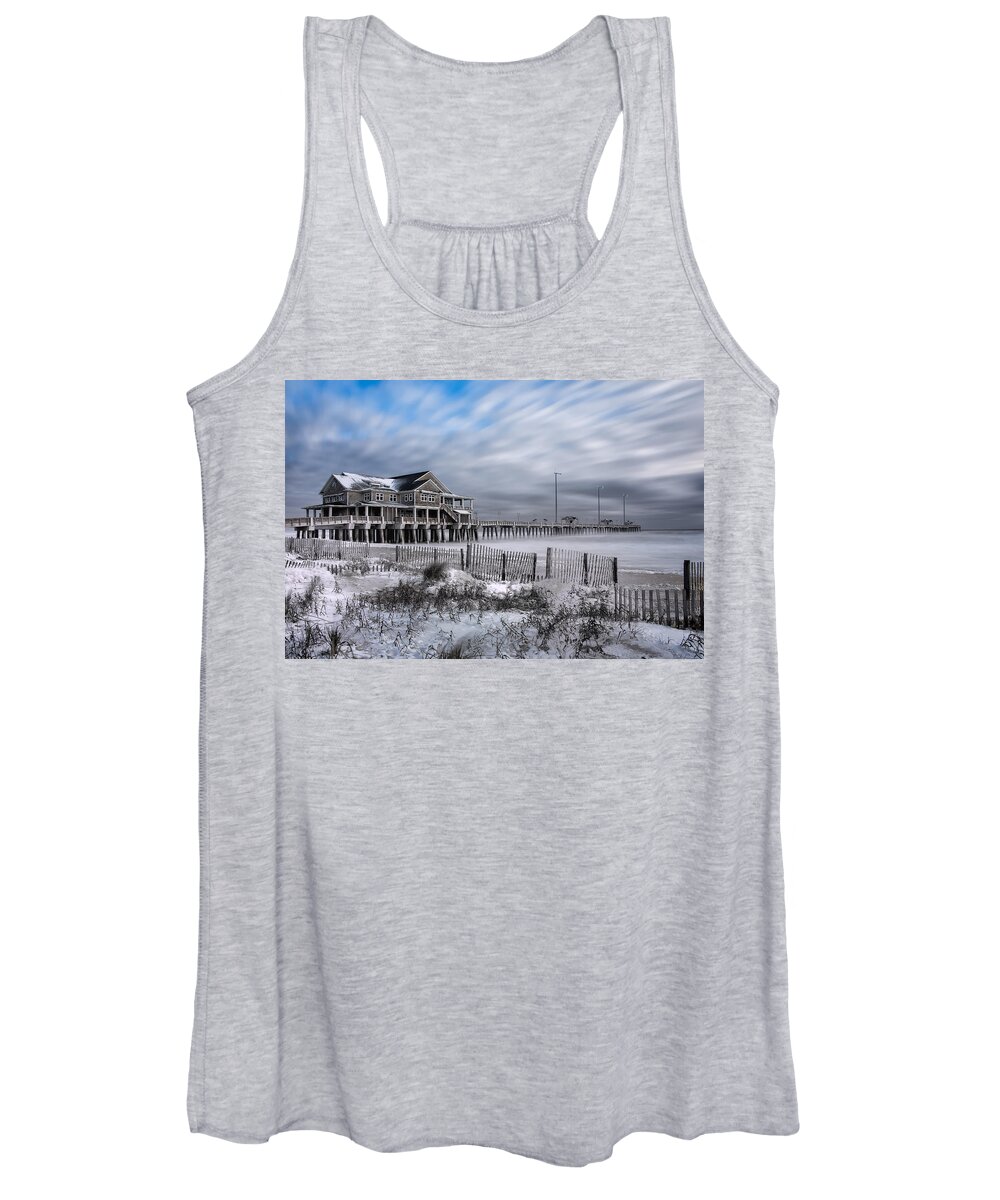 Jannette Pier Women's Tank Top featuring the photograph A Winters Dusting by C Renee Martin