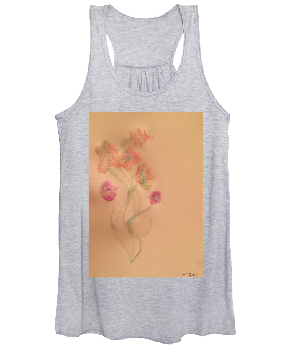  Women's Tank Top featuring the painting A4 Colours in Bloom by Mariana Hanna