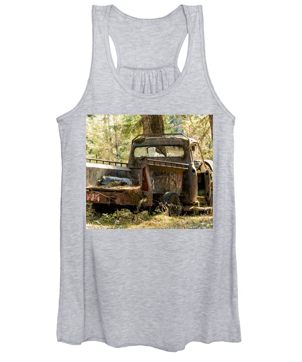 Woods Women's Tank Top featuring the photograph Abandoned and Abused by E Faithe Lester