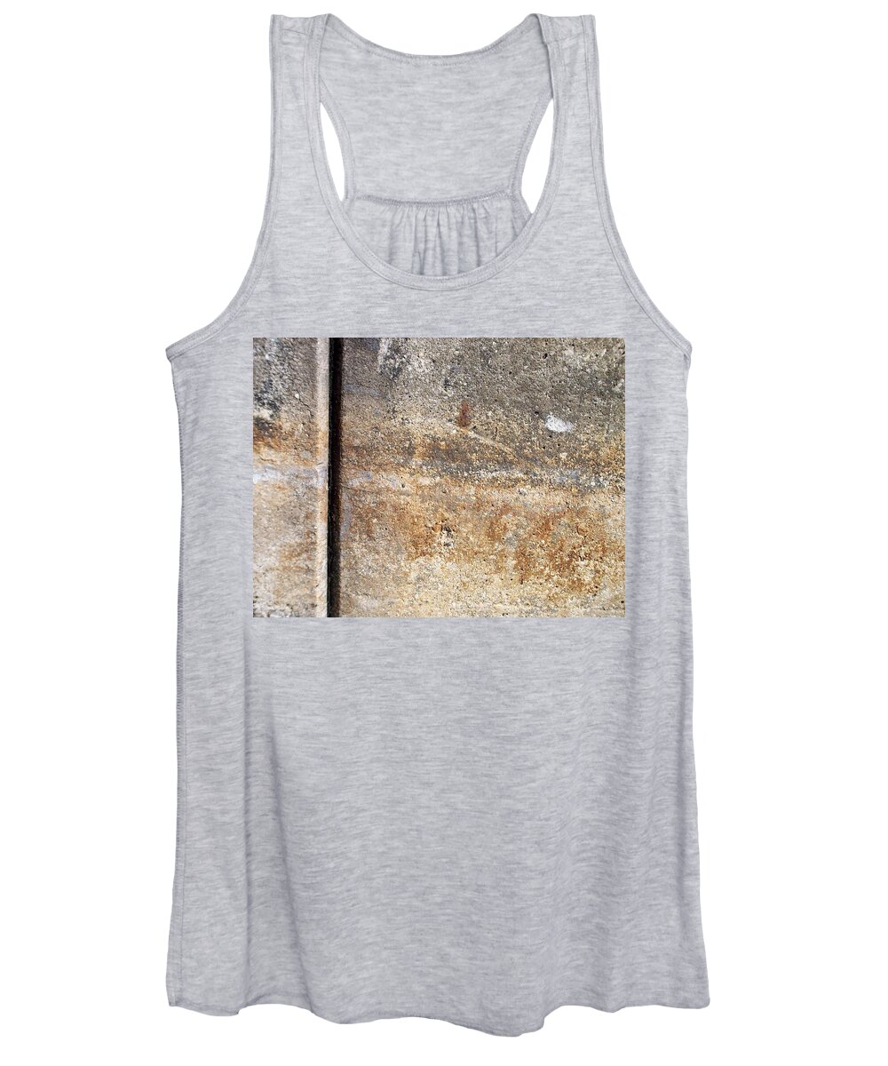 Industrial. Urban Women's Tank Top featuring the photograph Abstract Concrete 17 by Anita Burgermeister