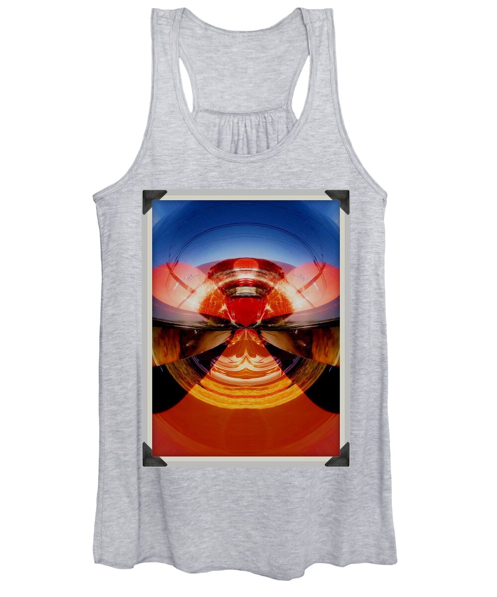 Cars Women's Tank Top featuring the photograph Abstract old car spare tire by Karl Rose