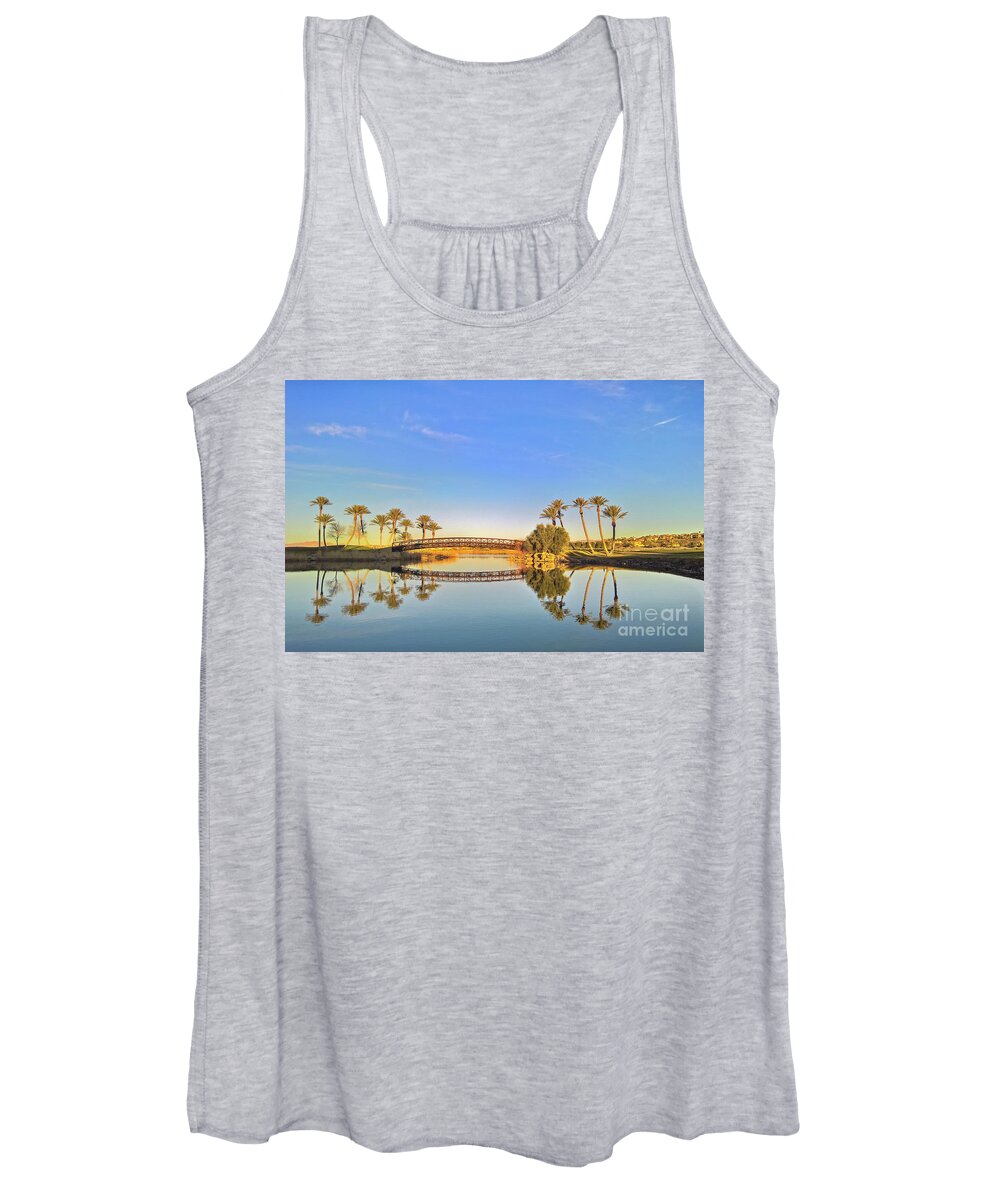 Reflection Women's Tank Top featuring the photograph Afternoon reflection by Agnes Caruso