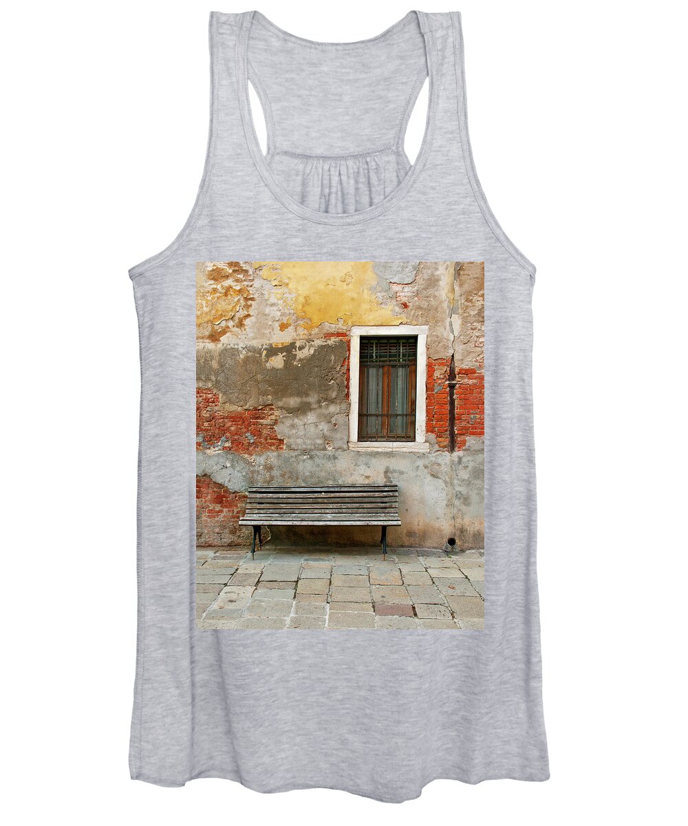 Venice Italy Women's Tank Top featuring the photograph Along the Way - Venice, Italy by Denise Strahm