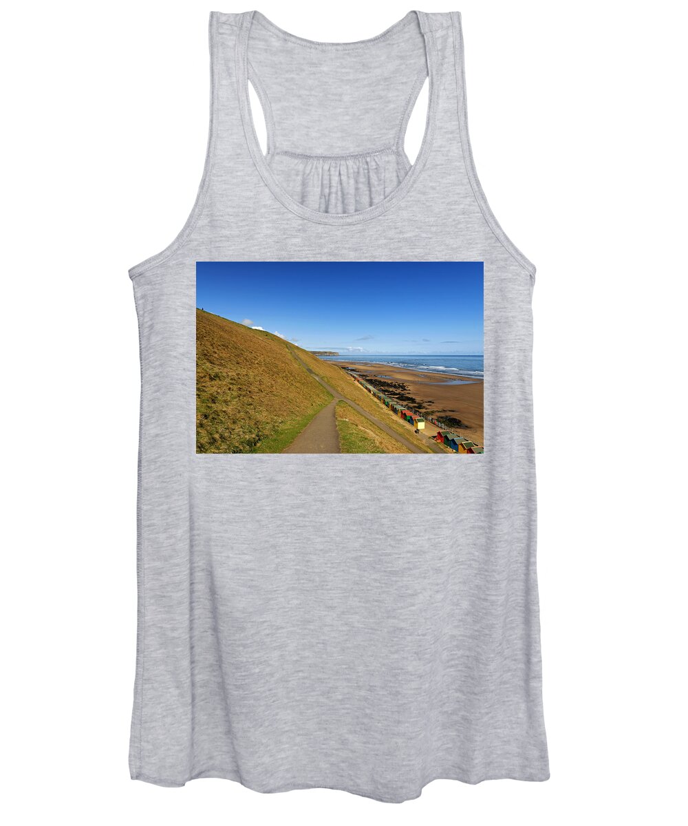 Britain Women's Tank Top featuring the photograph Along The West Cliff - Whitby by Rod Johnson