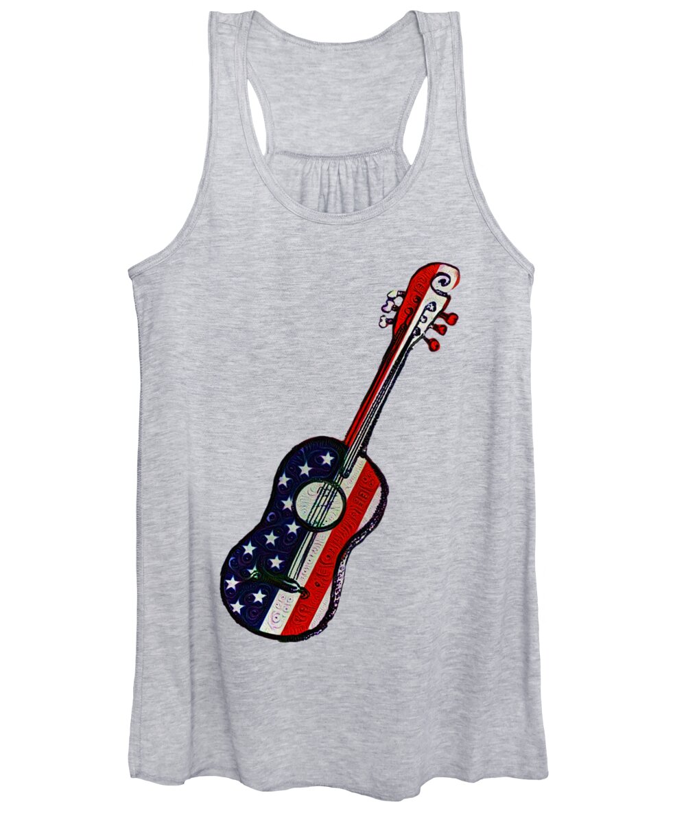 American Women's Tank Top featuring the photograph American Rock and Roll by Bill Cannon