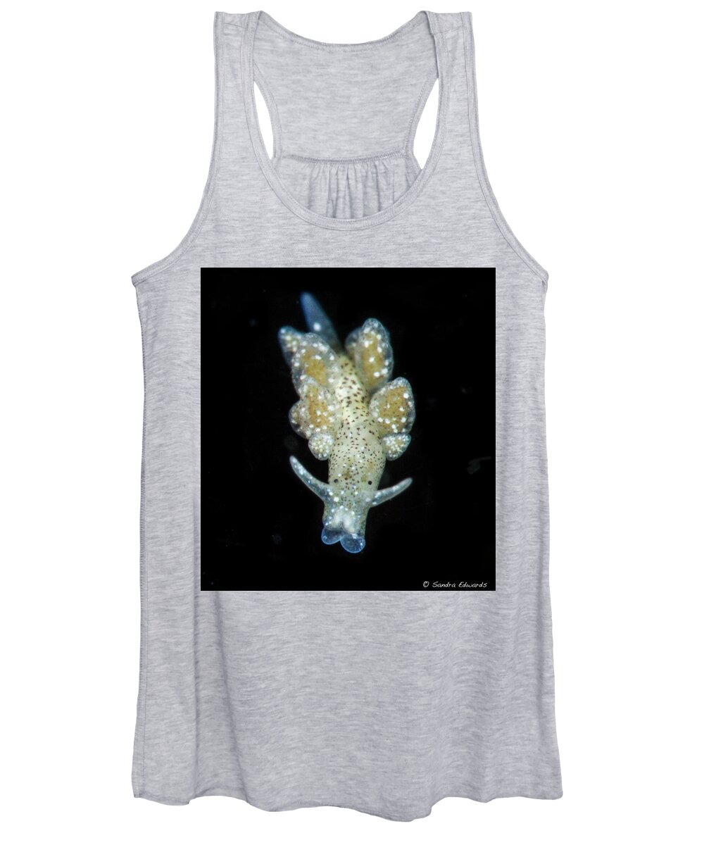 Ercolania Women's Tank Top featuring the photograph An Ercelania fuscata by Sandra Edwards
