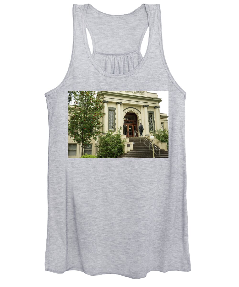 Anacortes Museum Women's Tank Top featuring the photograph Anacortes Museum by Tom Cochran