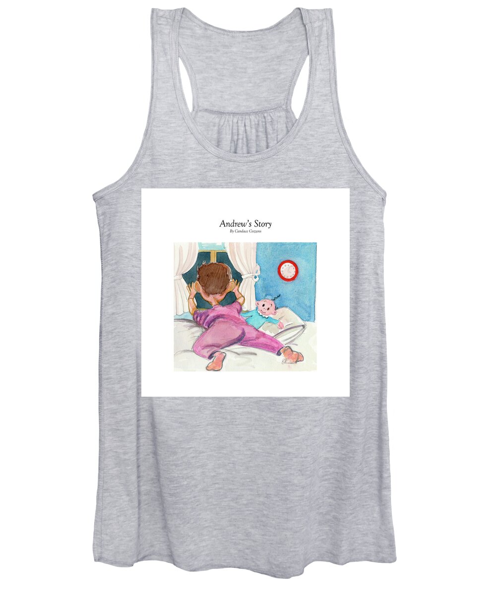 Visco Women's Tank Top featuring the painting Andrew's Story by P Anthony Visco