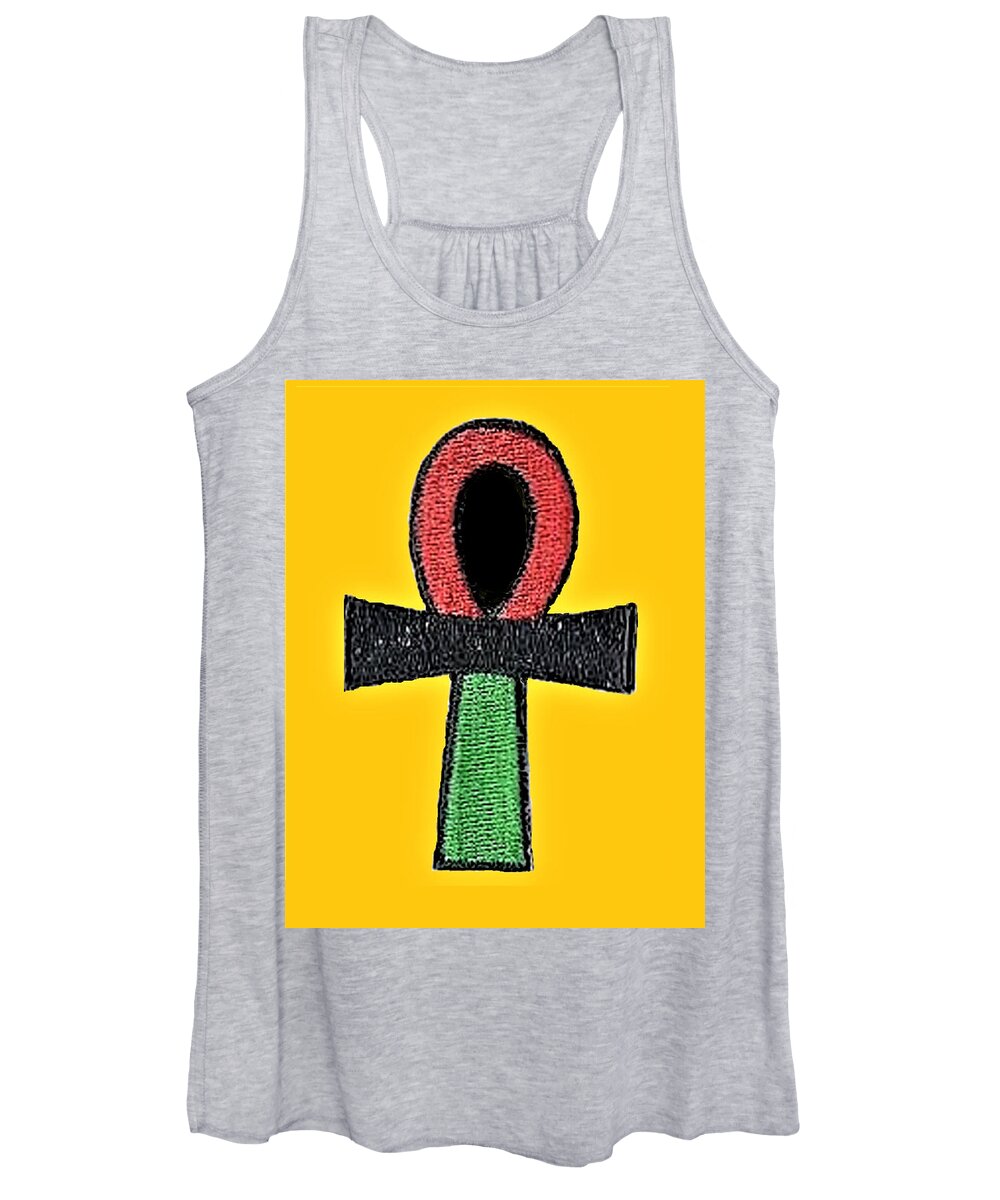 Ankh Women's Tank Top featuring the tapestry - textile ANKH Life by Adenike AmenRa