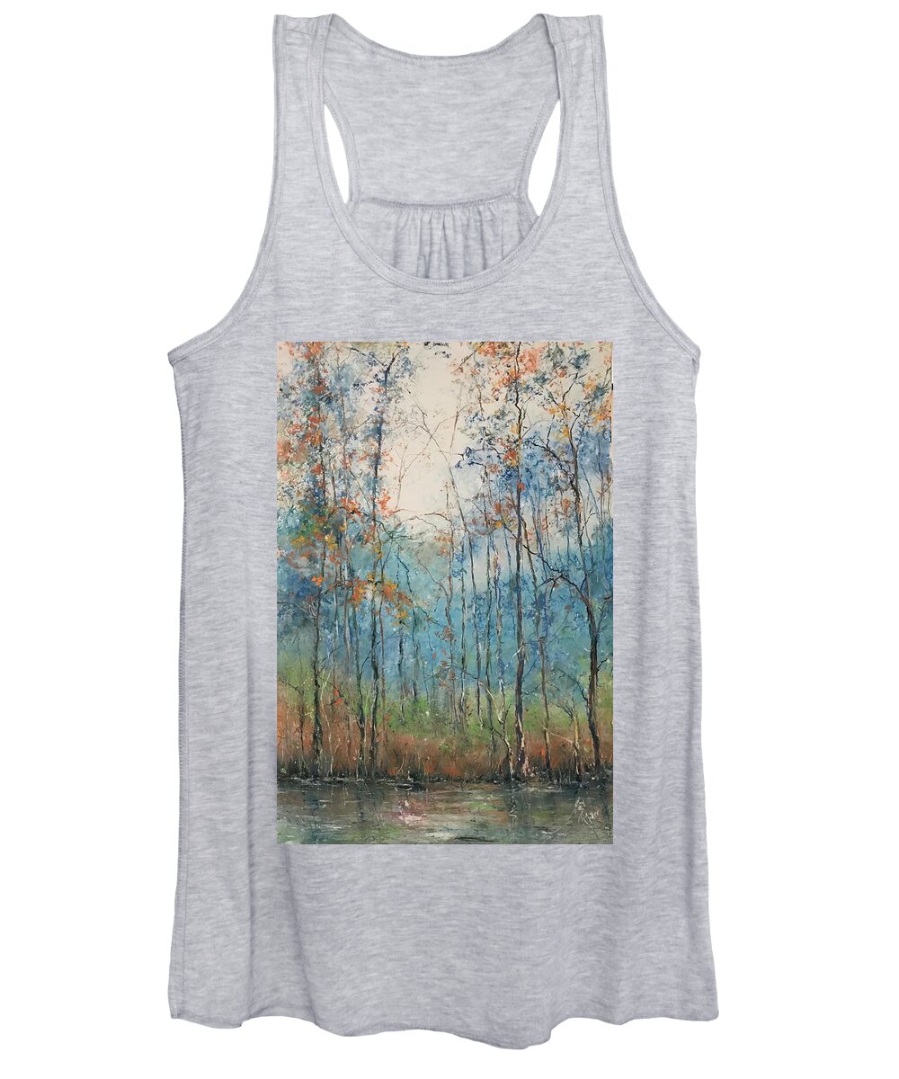 Oil Pastel Women's Tank Top featuring the painting Another Ode To the NOLA Woodward Brothers by Robin Miller-Bookhout